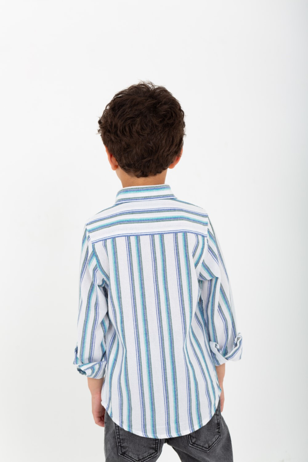 Boys' Striped Shirt With Comfortable Material And Trendy Colours