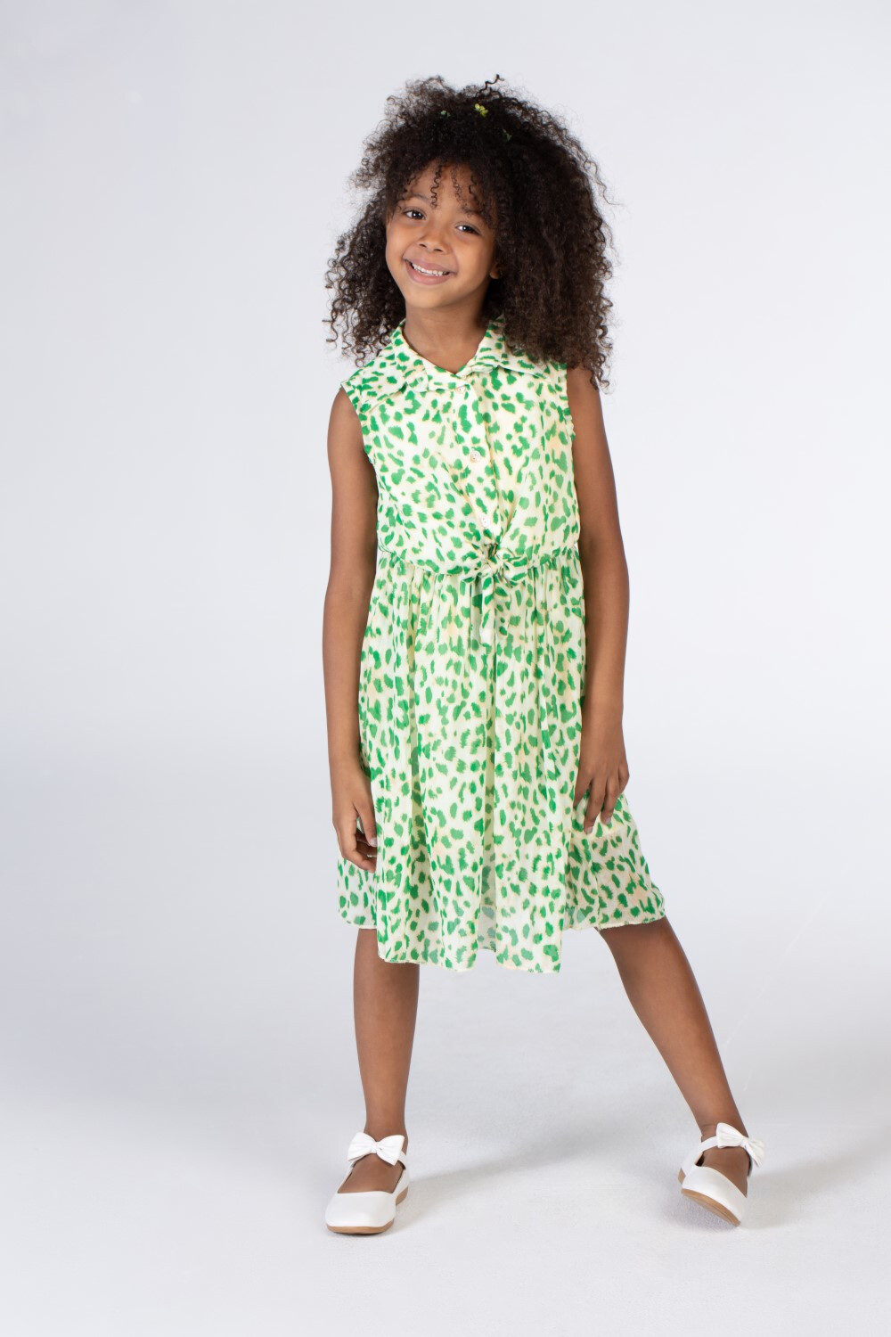 Girls floral Jaqar Cut Dress With A Unique Cut