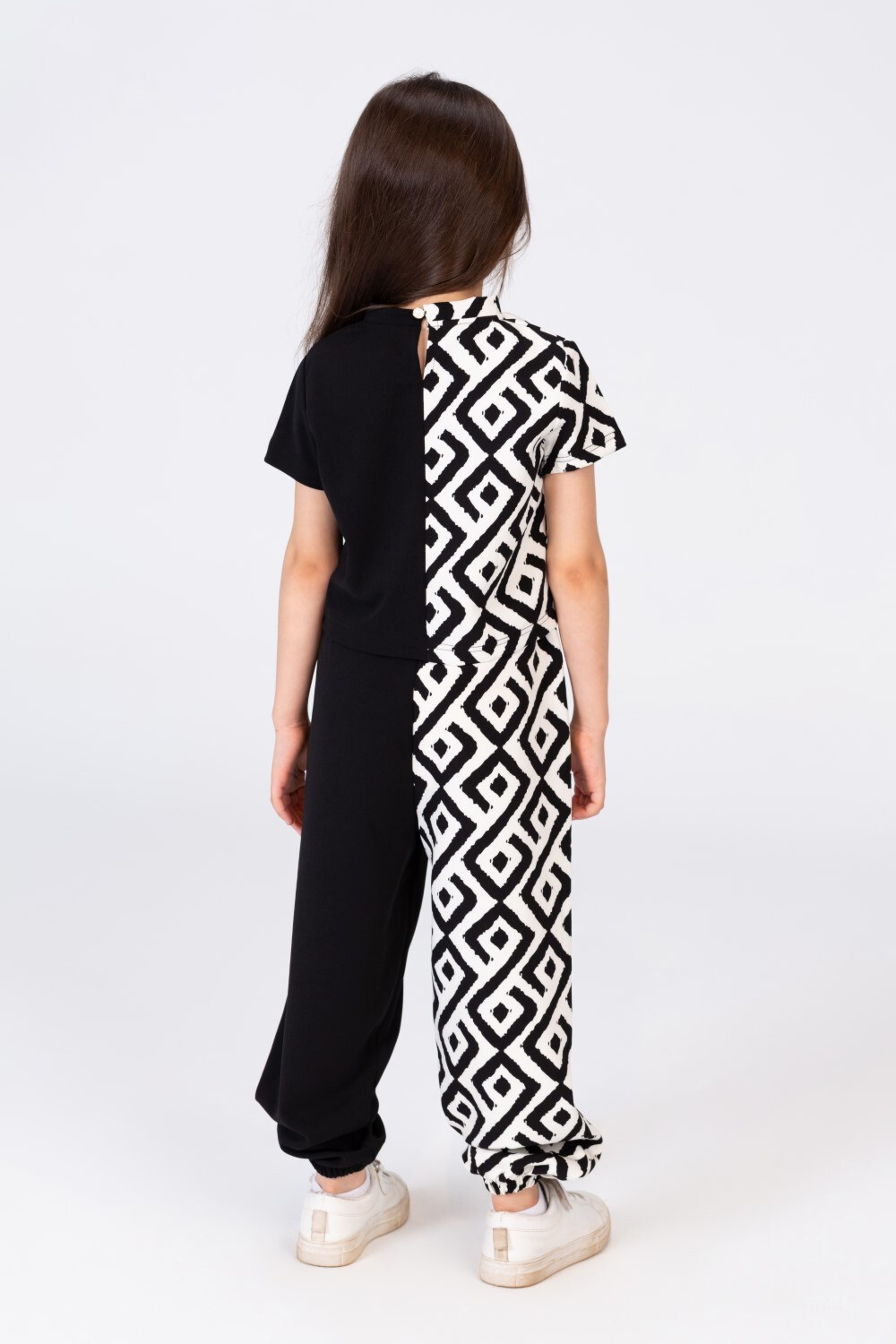 Girls half and half Outfit pants and blouse 
 Chic And Unique
