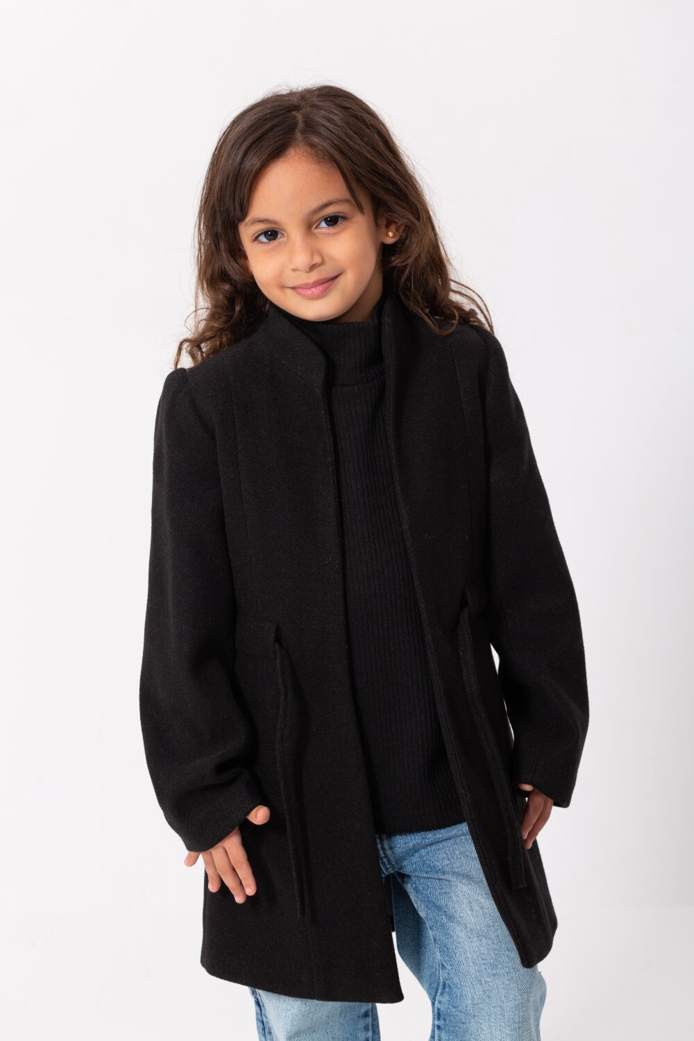 Girl's Padded Comfortable Fit Gogh Coat With Cute Style