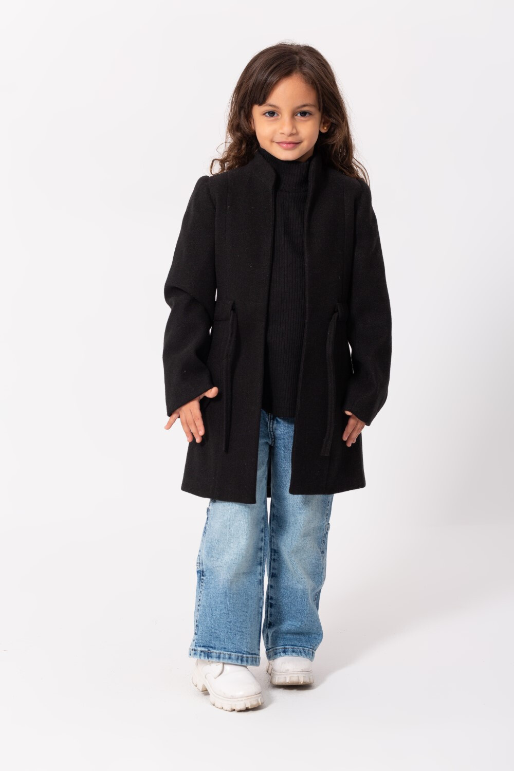 Girl's Padded Comfortable Fit Gogh Coat With Cute Style