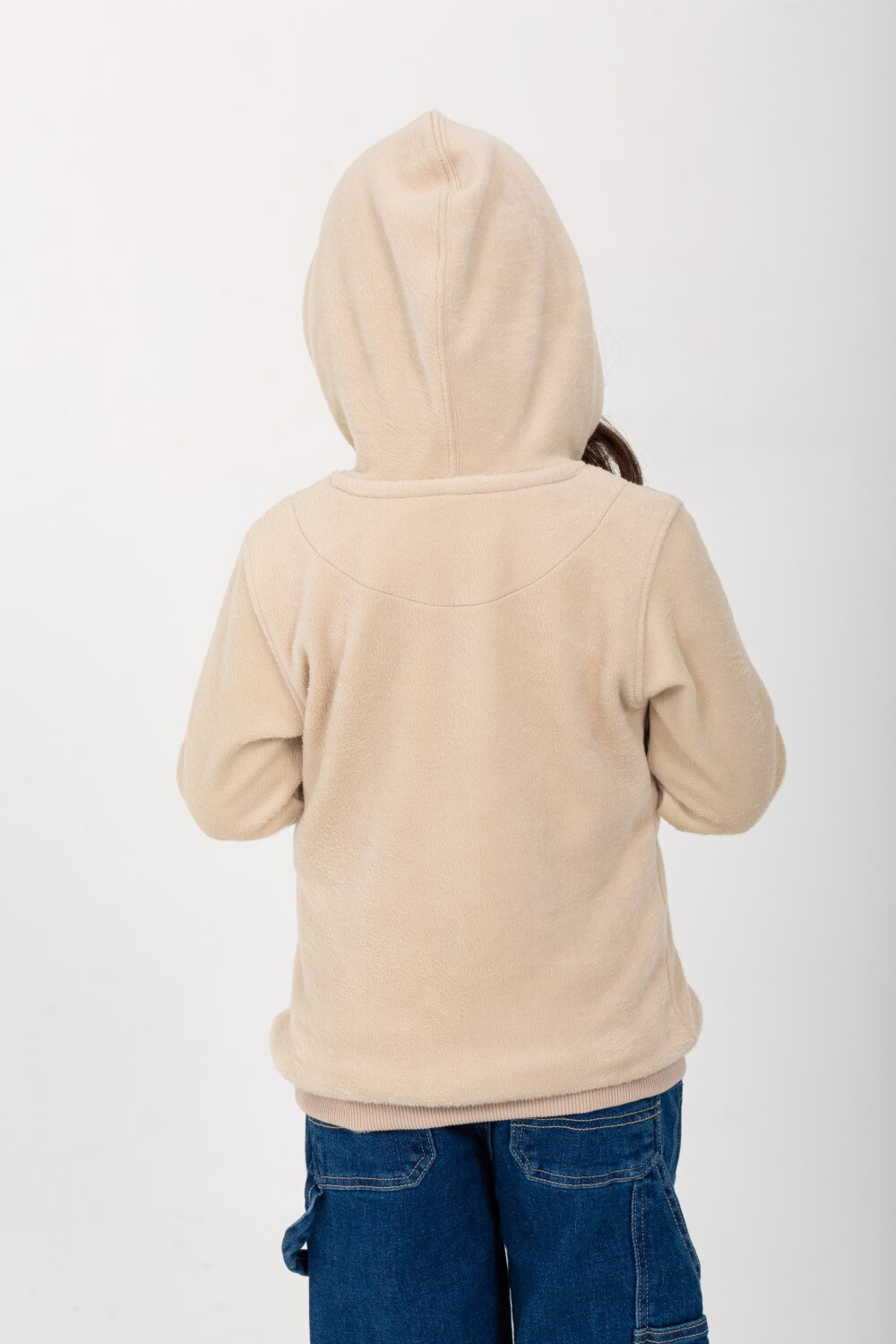 Girls Hoodie Padded Front Printed Hooded Sweatshirt