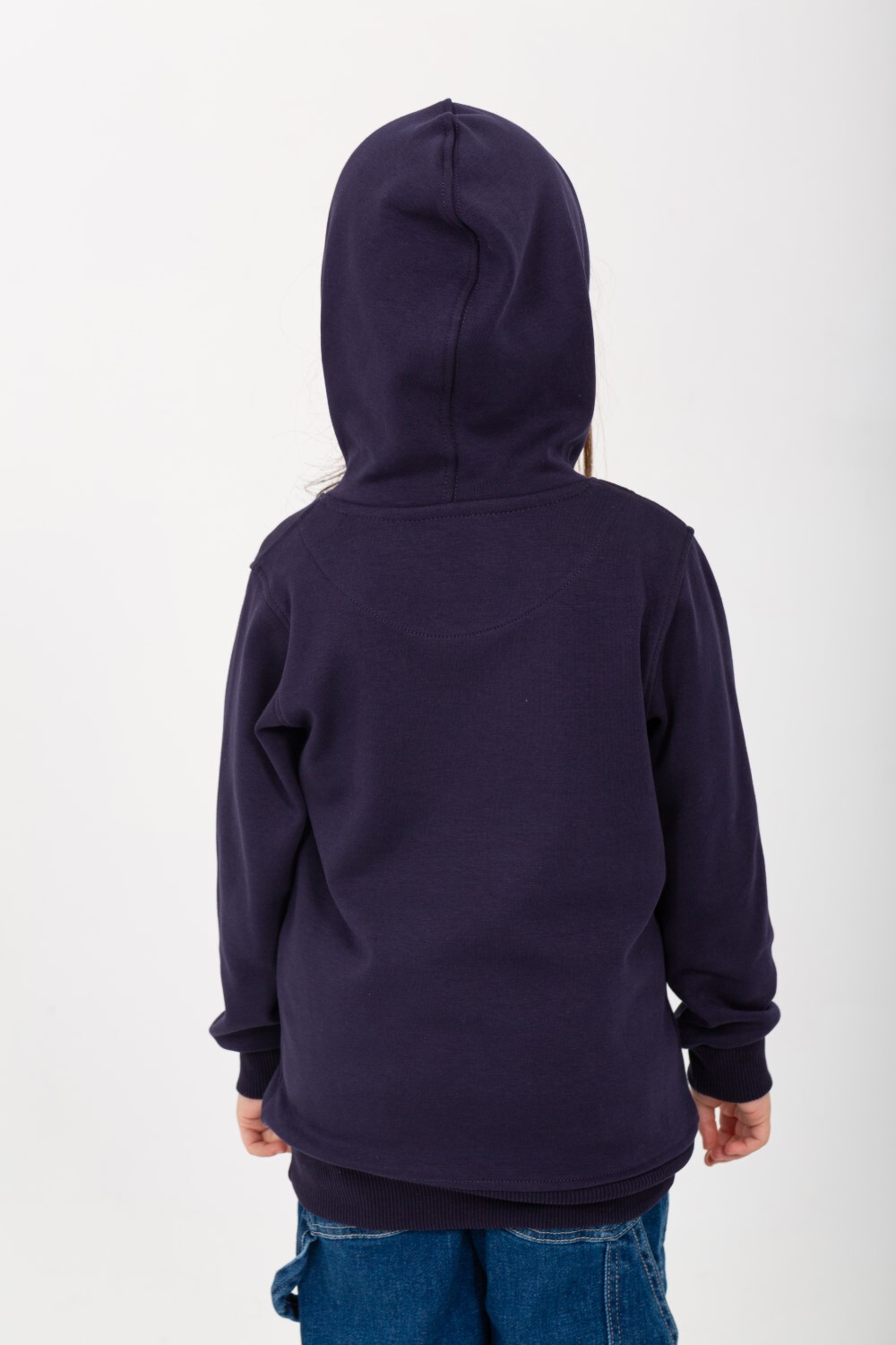Girl's Padded Hooded Front Unique Print Hoodie Sweatshirt