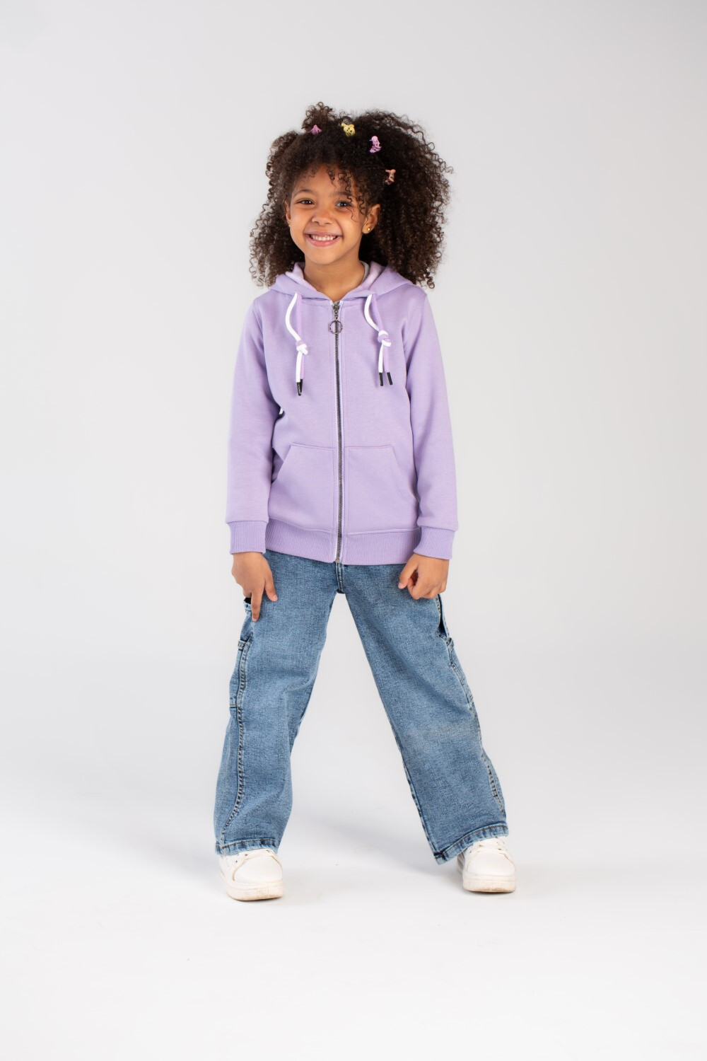 Girl's Hoodie Back Printed Padded Sweatshirt