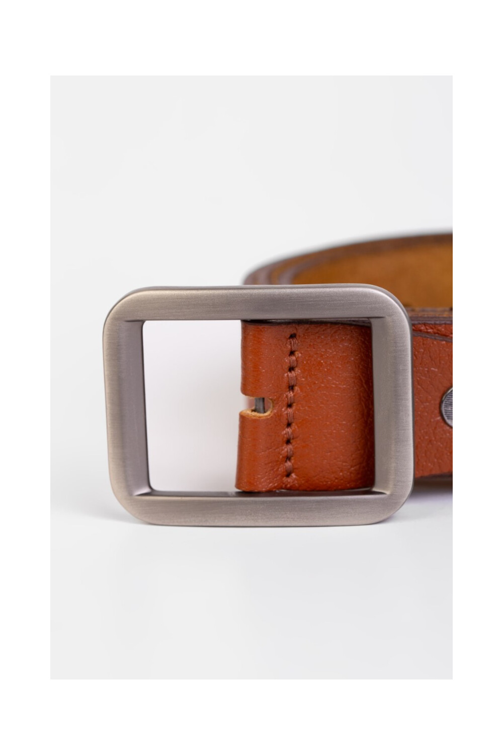 Men's Square Clasp Faux Leather casual belt
