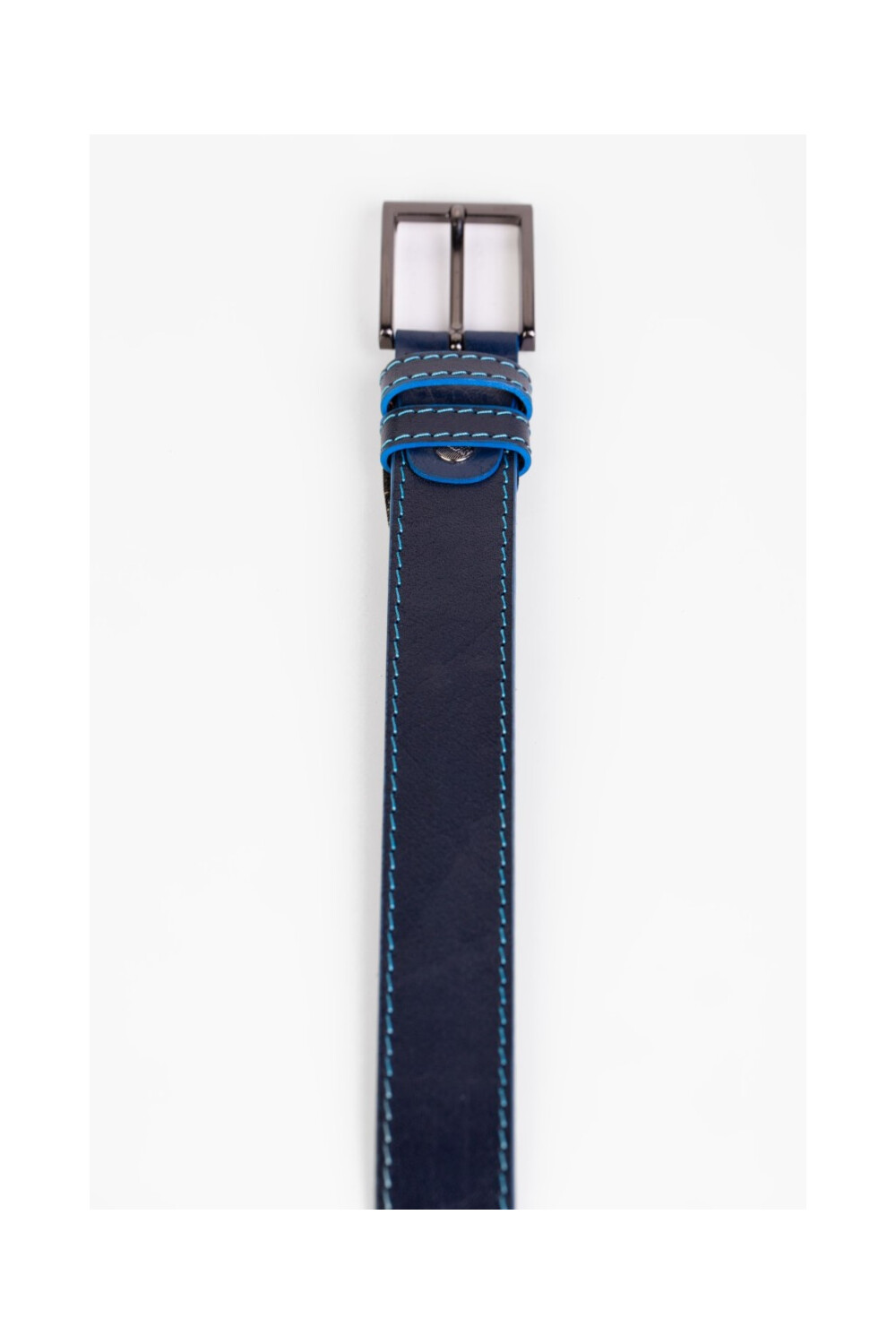 Men's Classic Belt With Blue Sides
