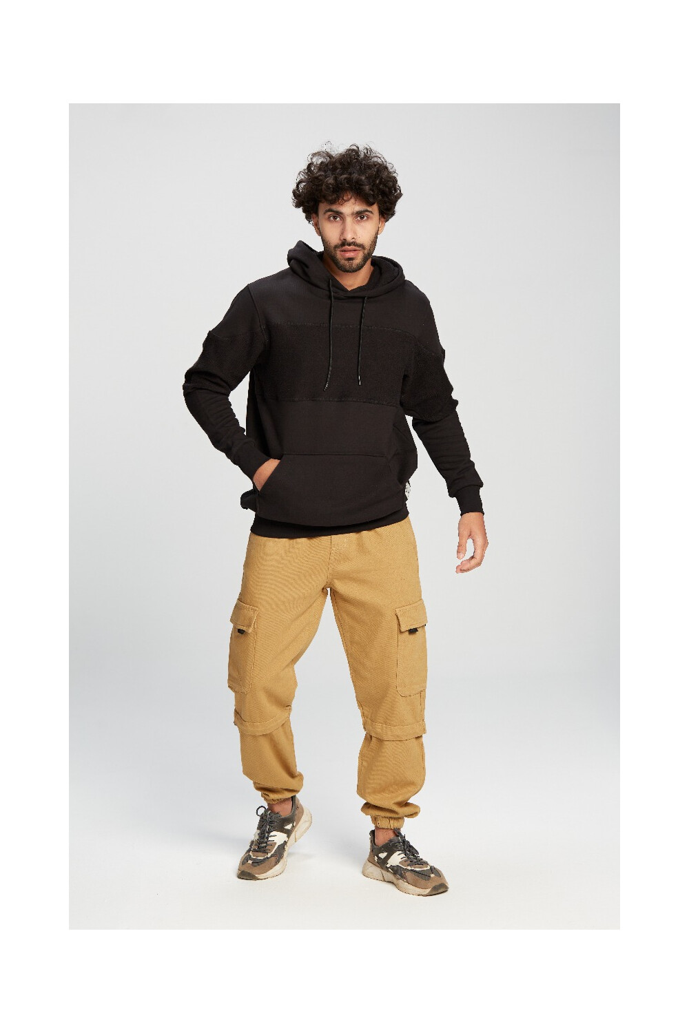 Men's  Hoodie Regular Fit Soft Melton Basic Padded Sweatshirt