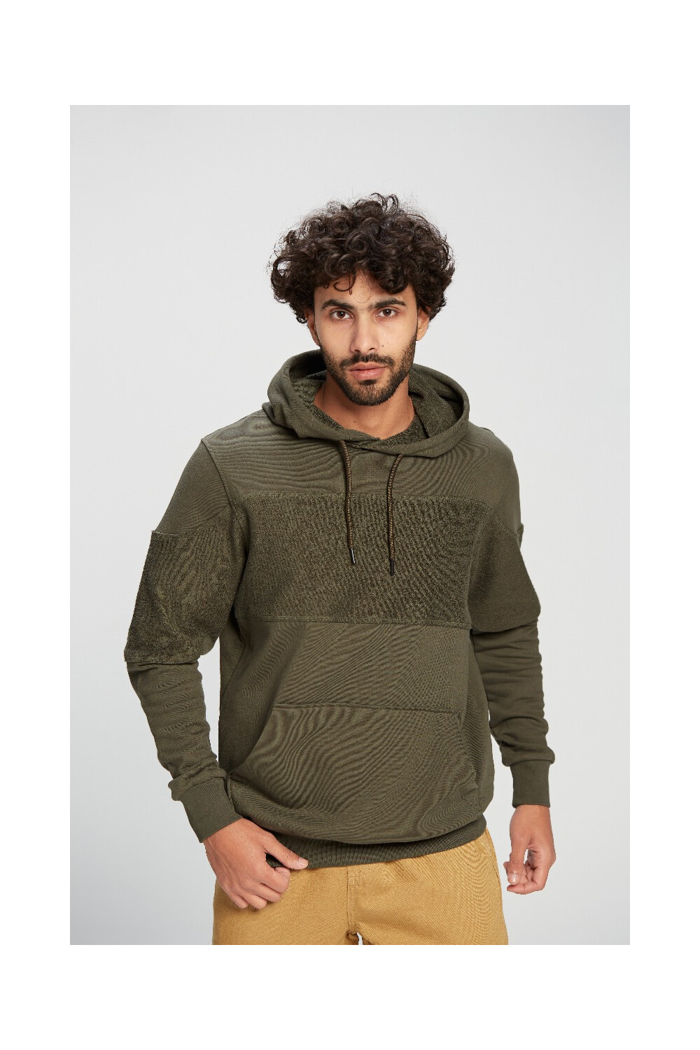 Men's  Hoodie Regular Fit Soft Melton Basic Padded Sweatshirt