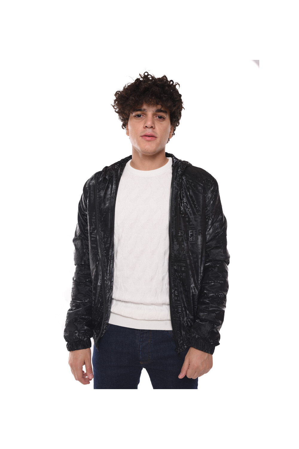 Men's Printed Casual Full Zipper Waterproof Jacket
