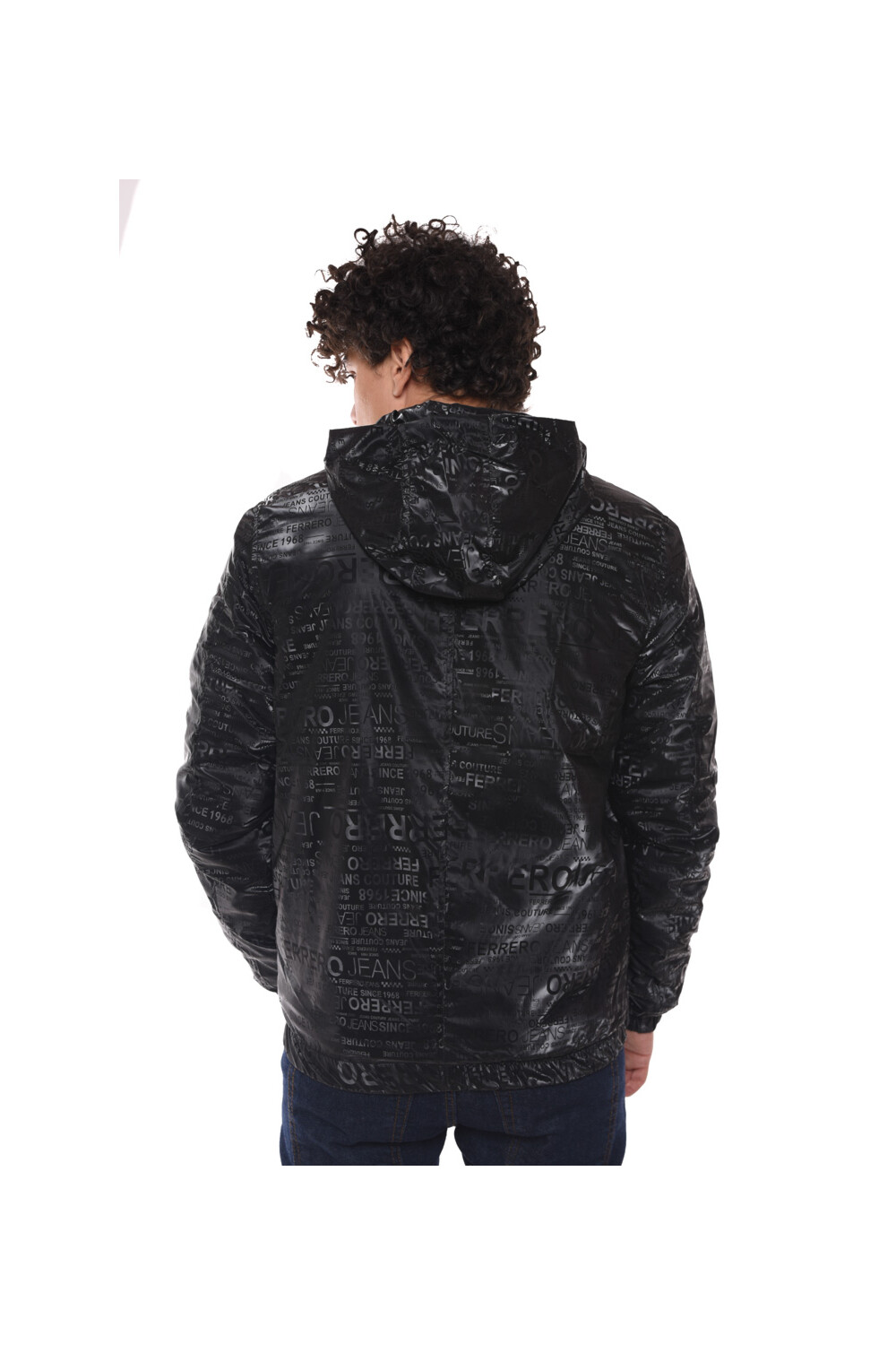 Men's Printed Casual Full Zipper Waterproof Jacket
