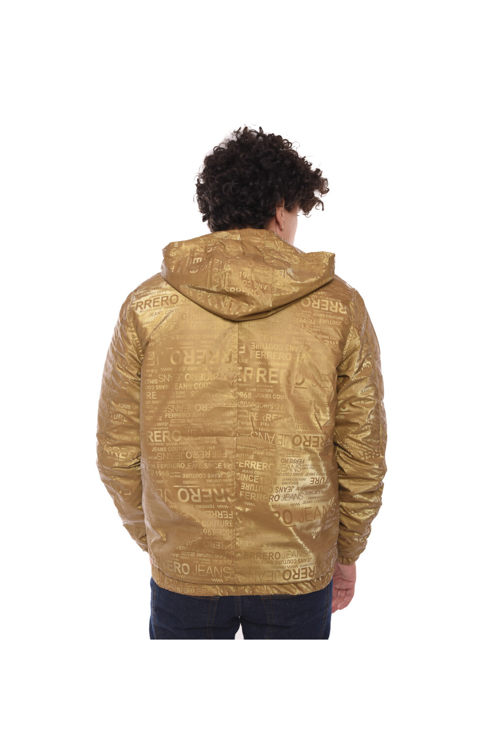 Men's Printed Casual Full Zipper Waterproof Jacket
