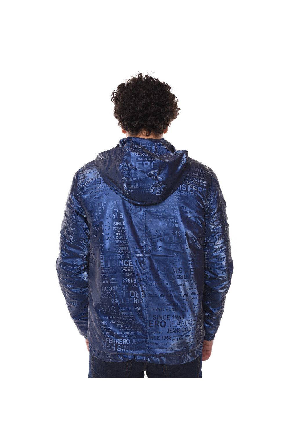 Men's Printed Casual Full Zipper Waterproof Jacket
