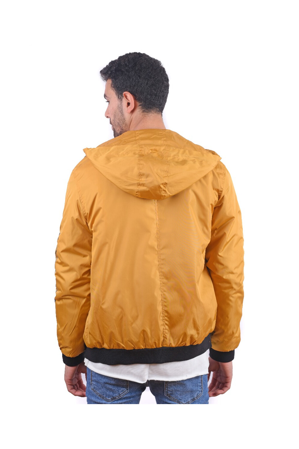 Men's Casual Full Zipper Waterproof Sweatshirt With Front Print