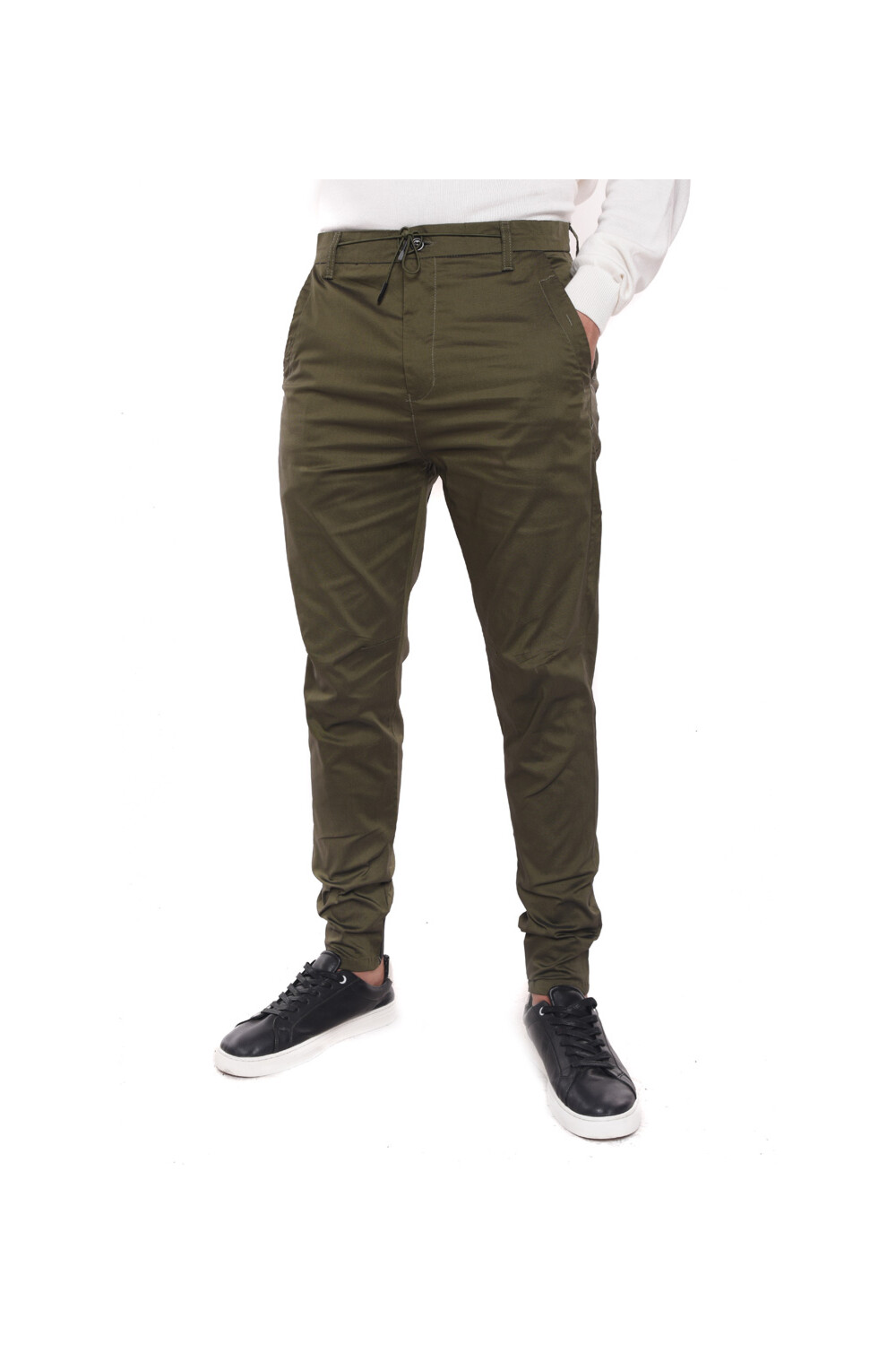 Men's Gabardines Elasticated Waist with Pockets Sweatpants
