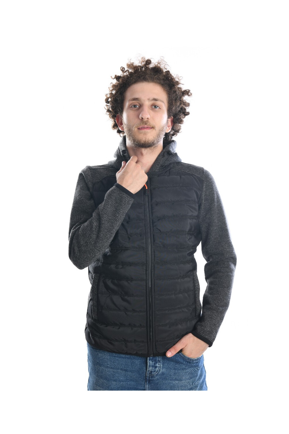 Men's Winter Hooded Padded Sweatshirt
