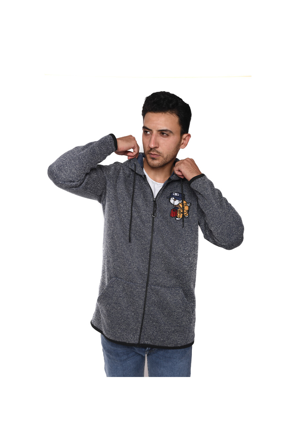 Men's Hooded Full Zipper Sweatshirt