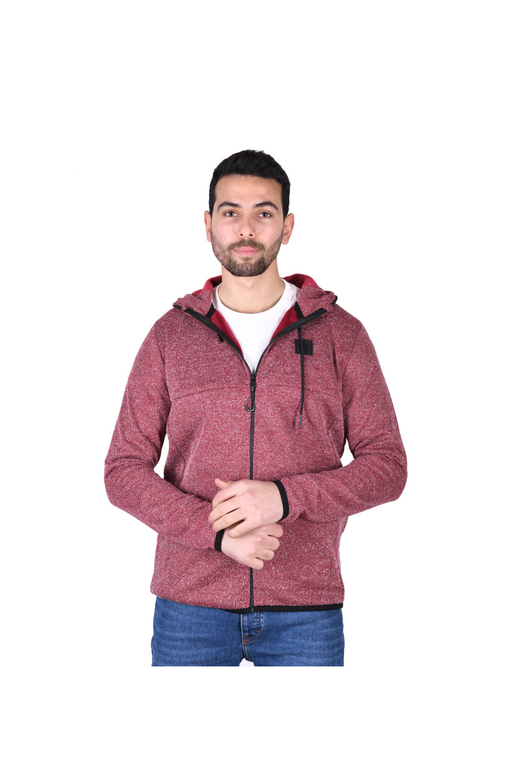 Men's Padded Hooded Full Zipper Sweatshirt