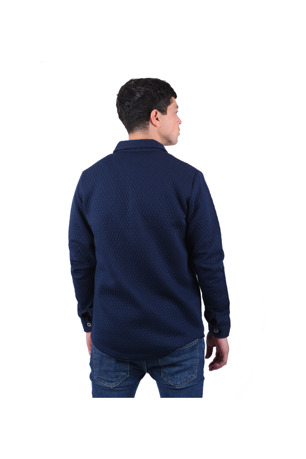 Men's Regular Fit Long Sleeve Front Pocket Wool Shirt