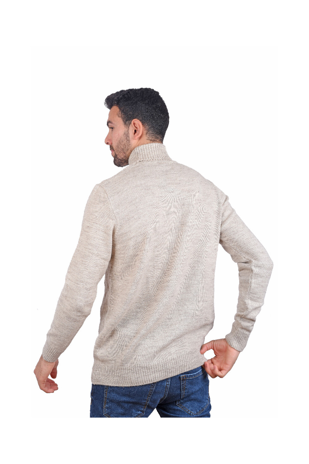 
Men's Casual High Neck Pullover
