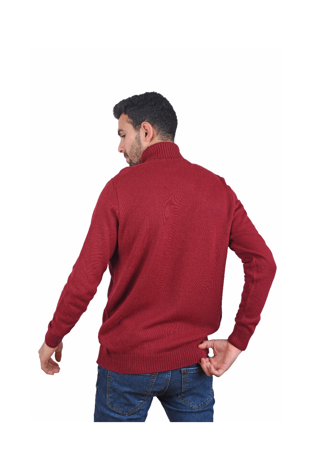 Men s Casual High Neck Pullover Tomato Stores