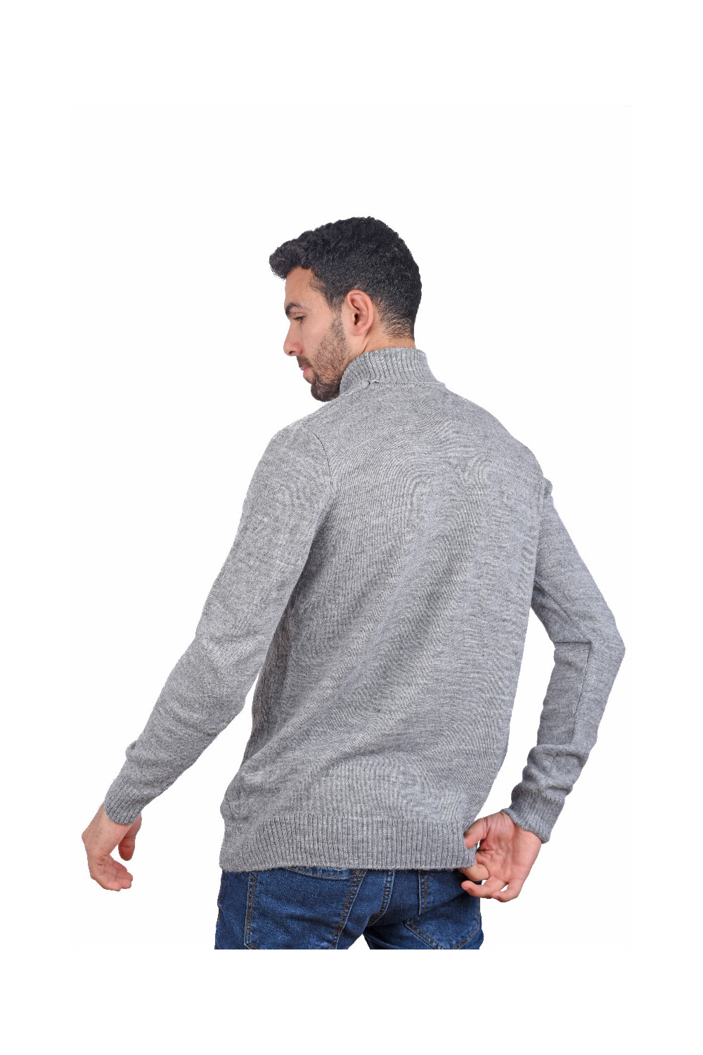 
Men's Casual High Neck Pullover
