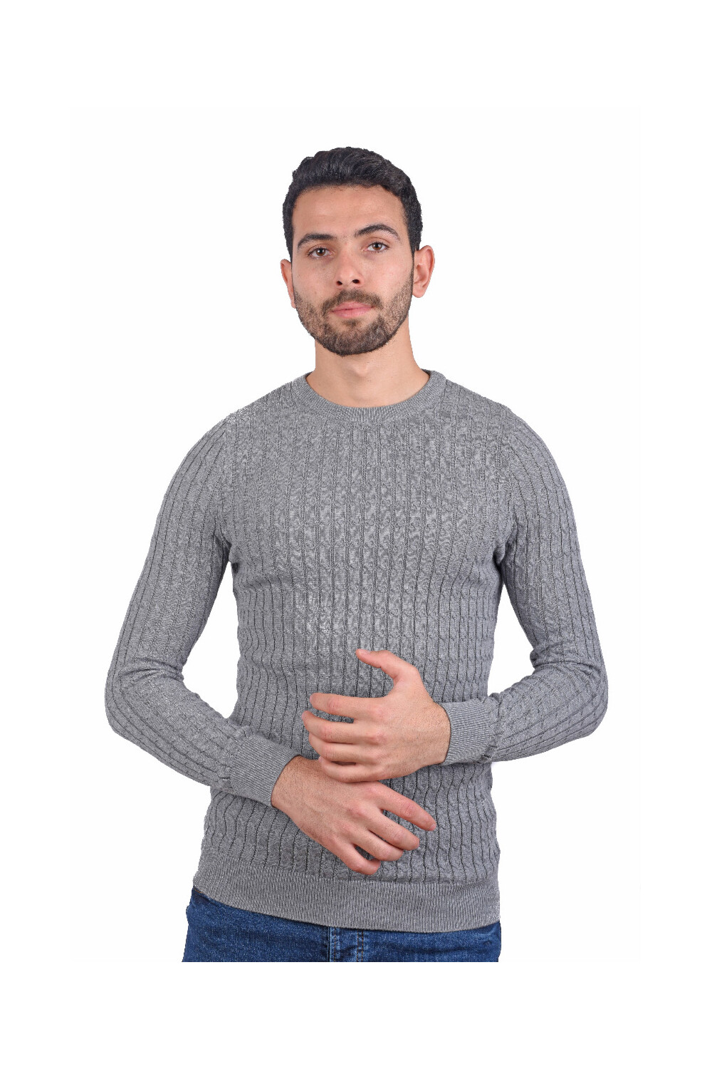 
Men's Long Sleeves Rounded Neck Pullovers
