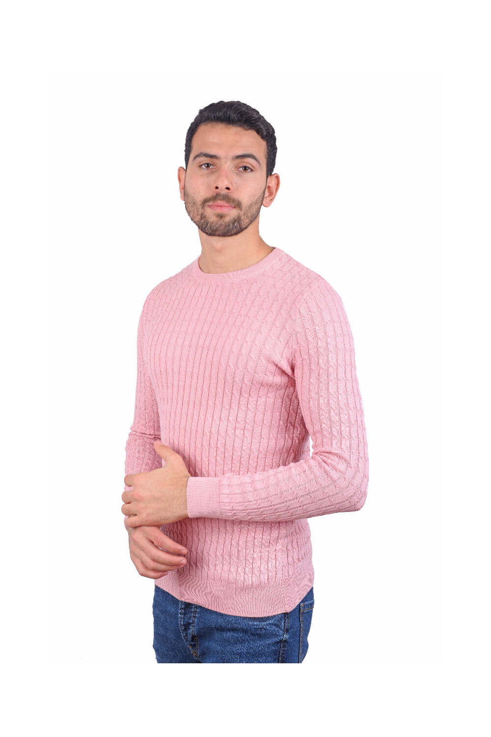 
Men's Long Sleeves Rounded Neck Pullovers
