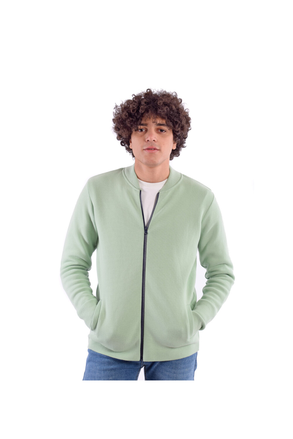 Men's Slim Fit Full Zipper Unique Style Pullover
