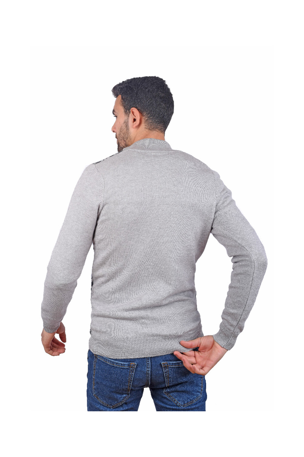Men's Slim Fit Full Zipper Unique Style Pullover