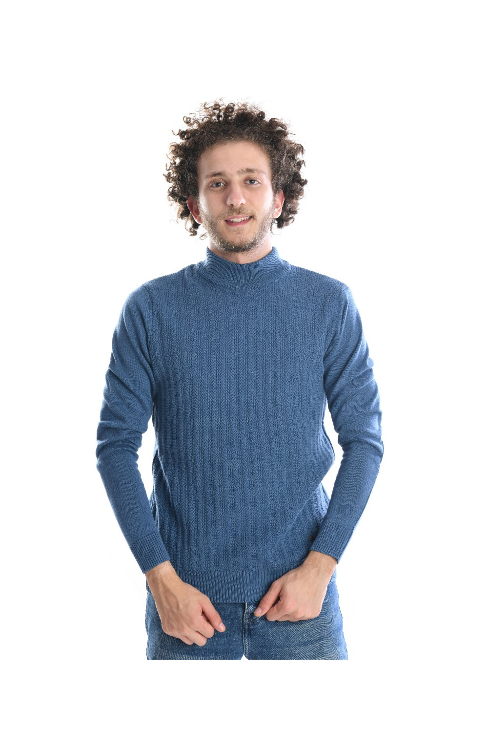 Men's Casual High Neck Pullover