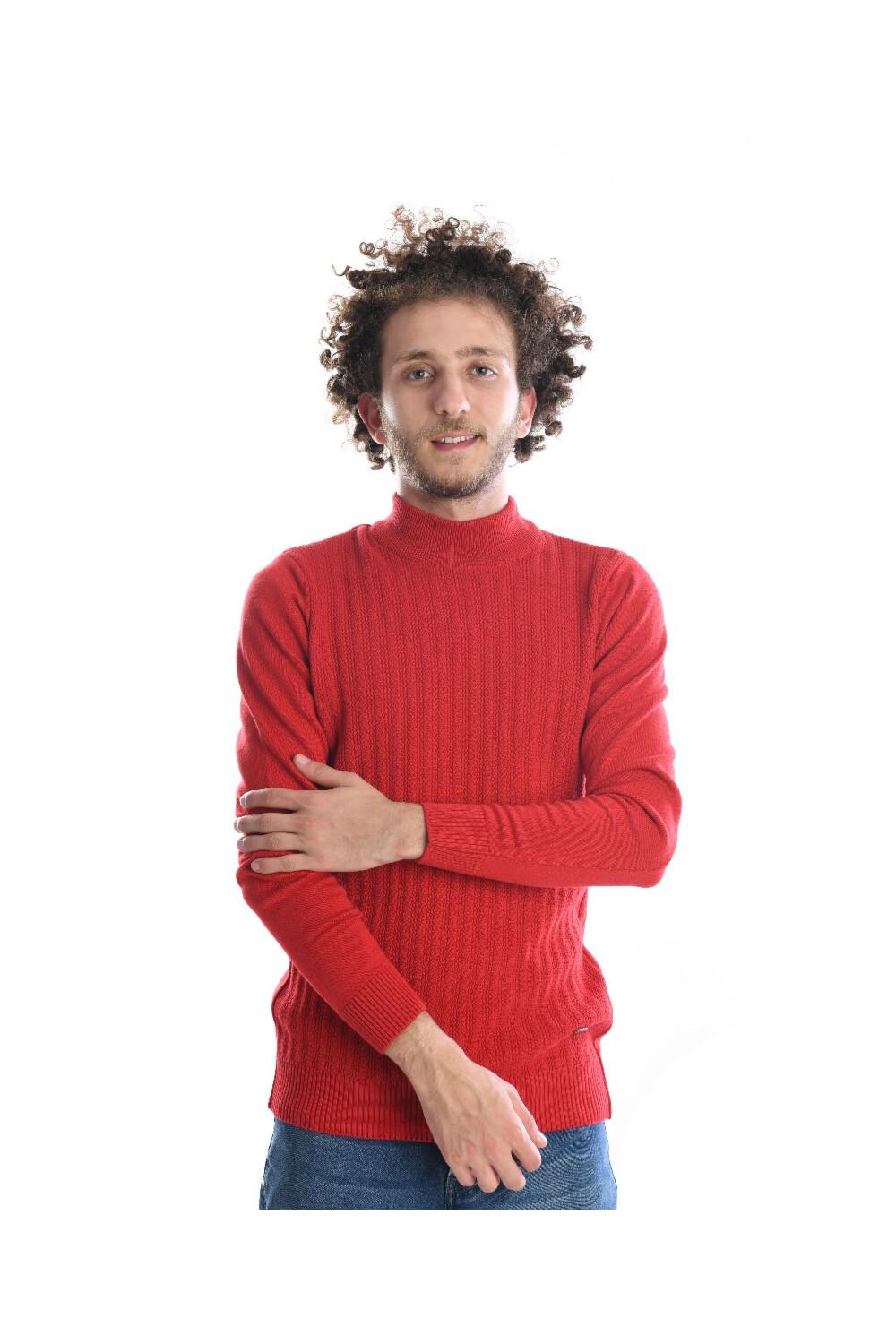Men's Casual High Neck Pullover