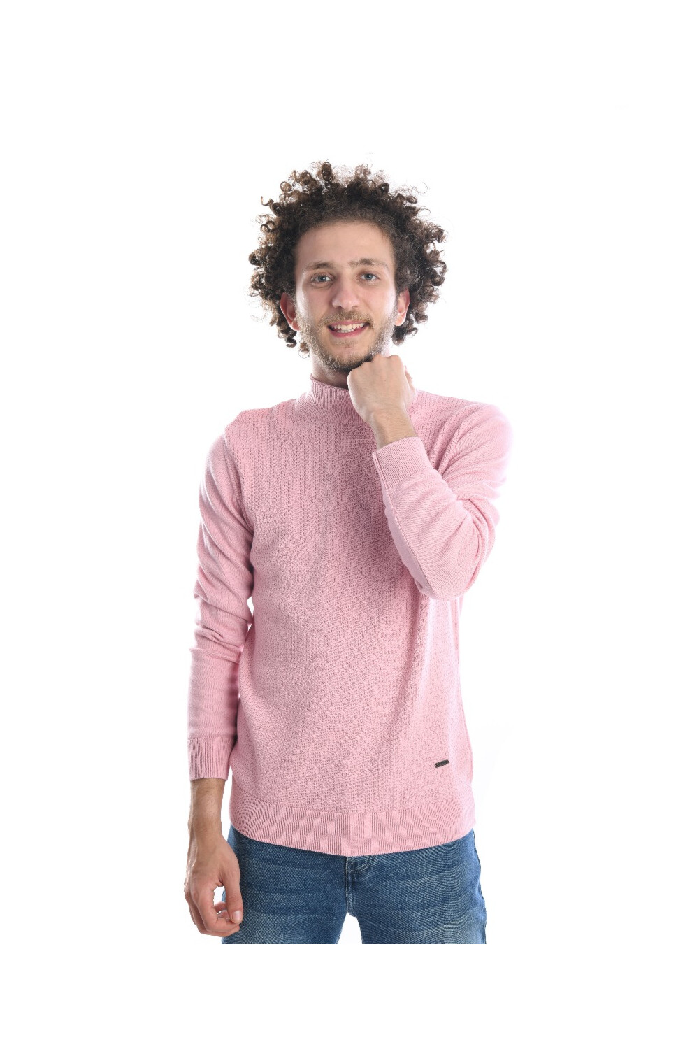 Men's Casual High Neck Pullover