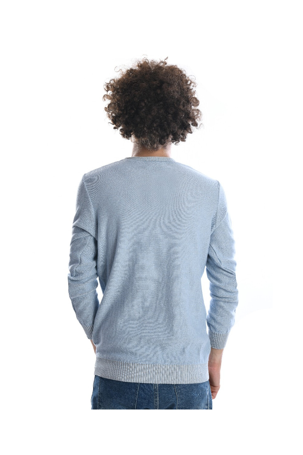 Men's Long Sleeves Unique Design Rounded Neck Pullovers
