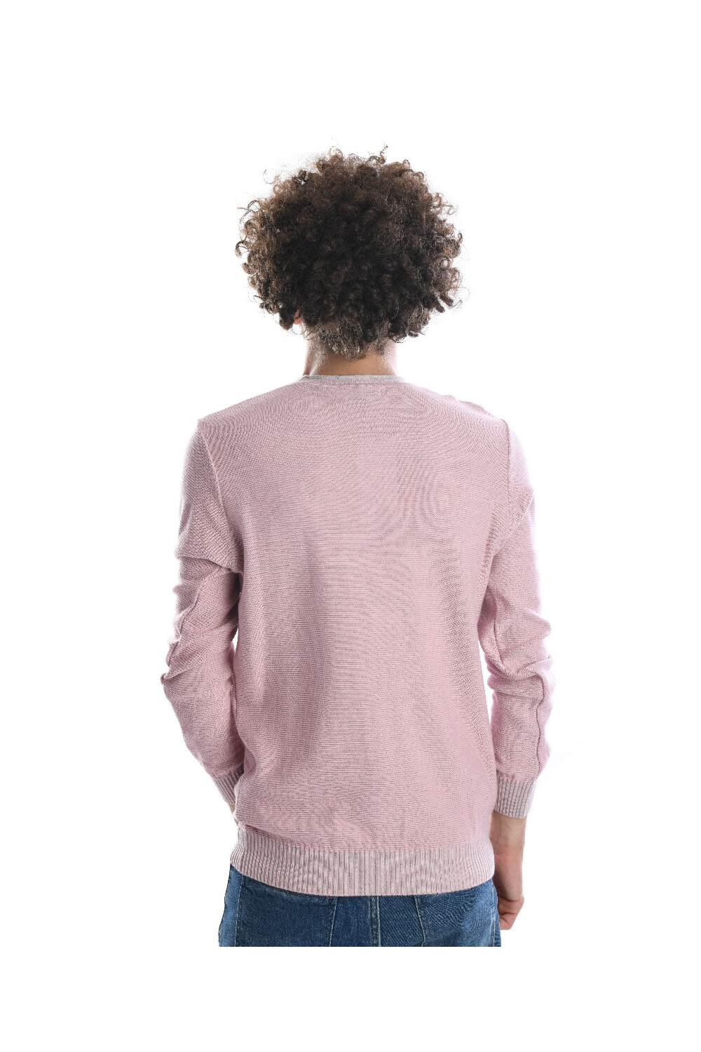 Men's Long Sleeves Unique Design Rounded Neck Pullovers
