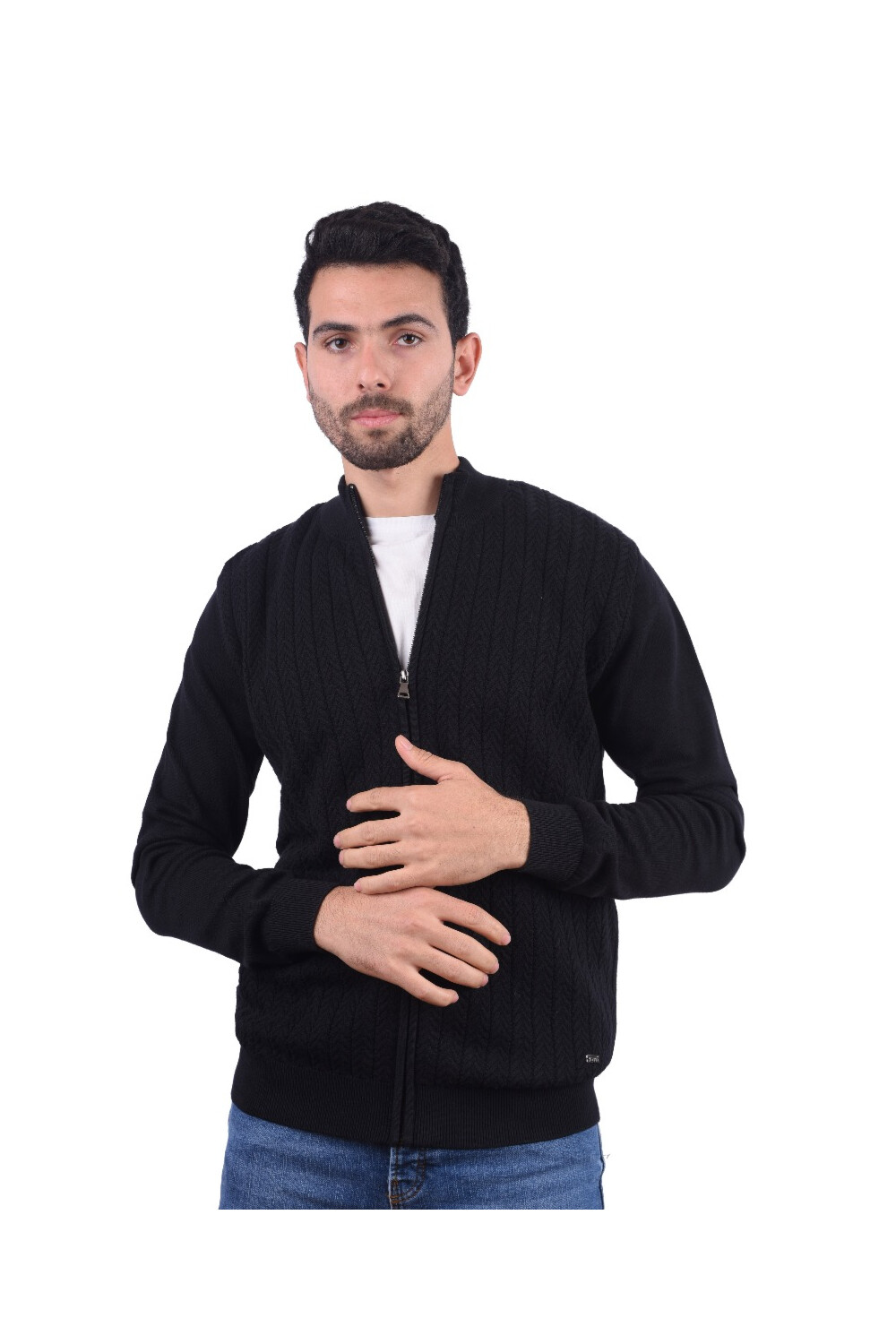 Men's Slim Fit Full Zipper Unique Style Pullover