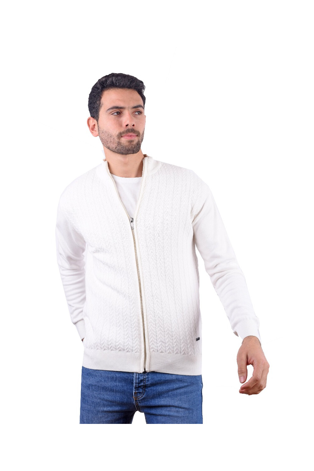 Men's Slim Fit Full Zipper Unique Style Pullover