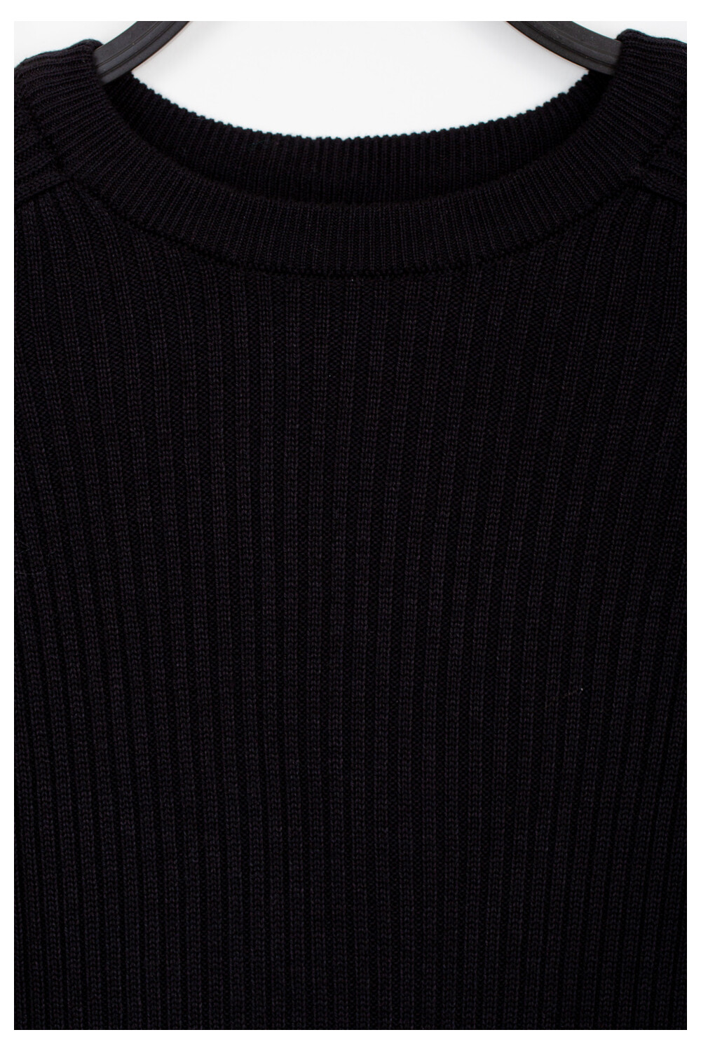 Girl's Rounded Neck Long Style Wool Pullover