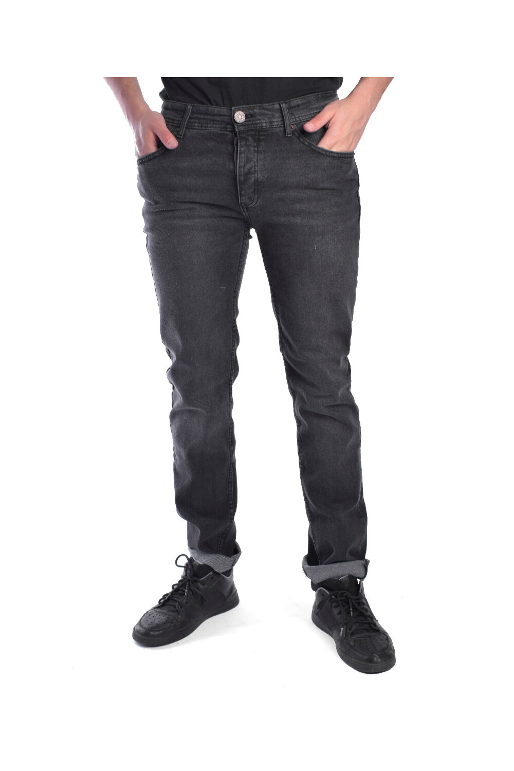 Men's Slim Fit Basic Jeans Pants With Five Pockets