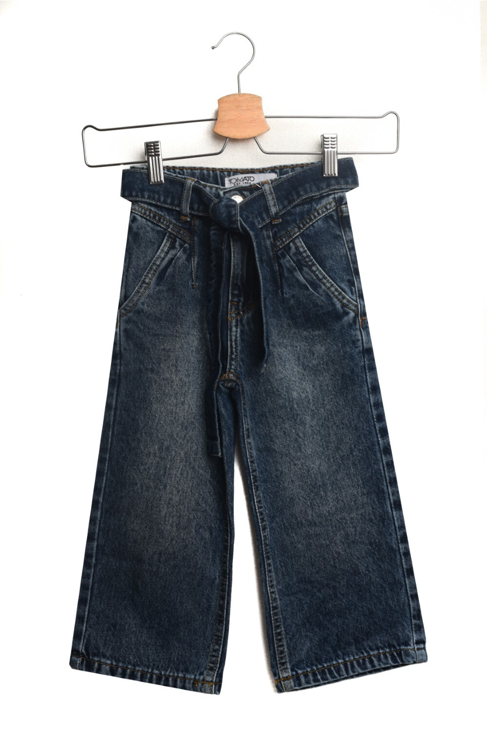Girl's Wide Leg Jeans Pants With Unique Style