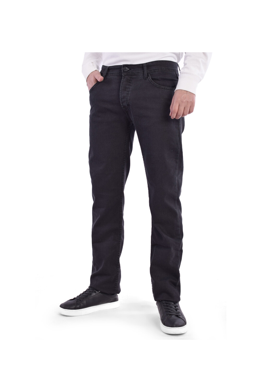 Men's Slim Fit Basic Details Jeans Pants With Five Pockets