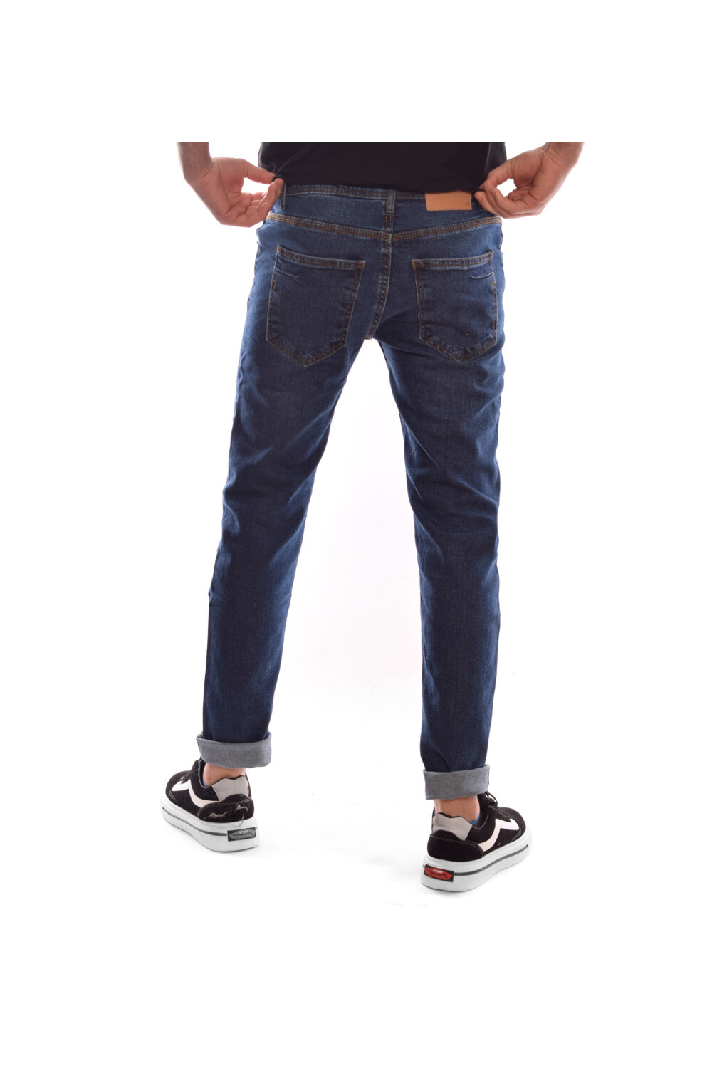 Men's Regular Fit Used Jeans Pants With Five Pockets