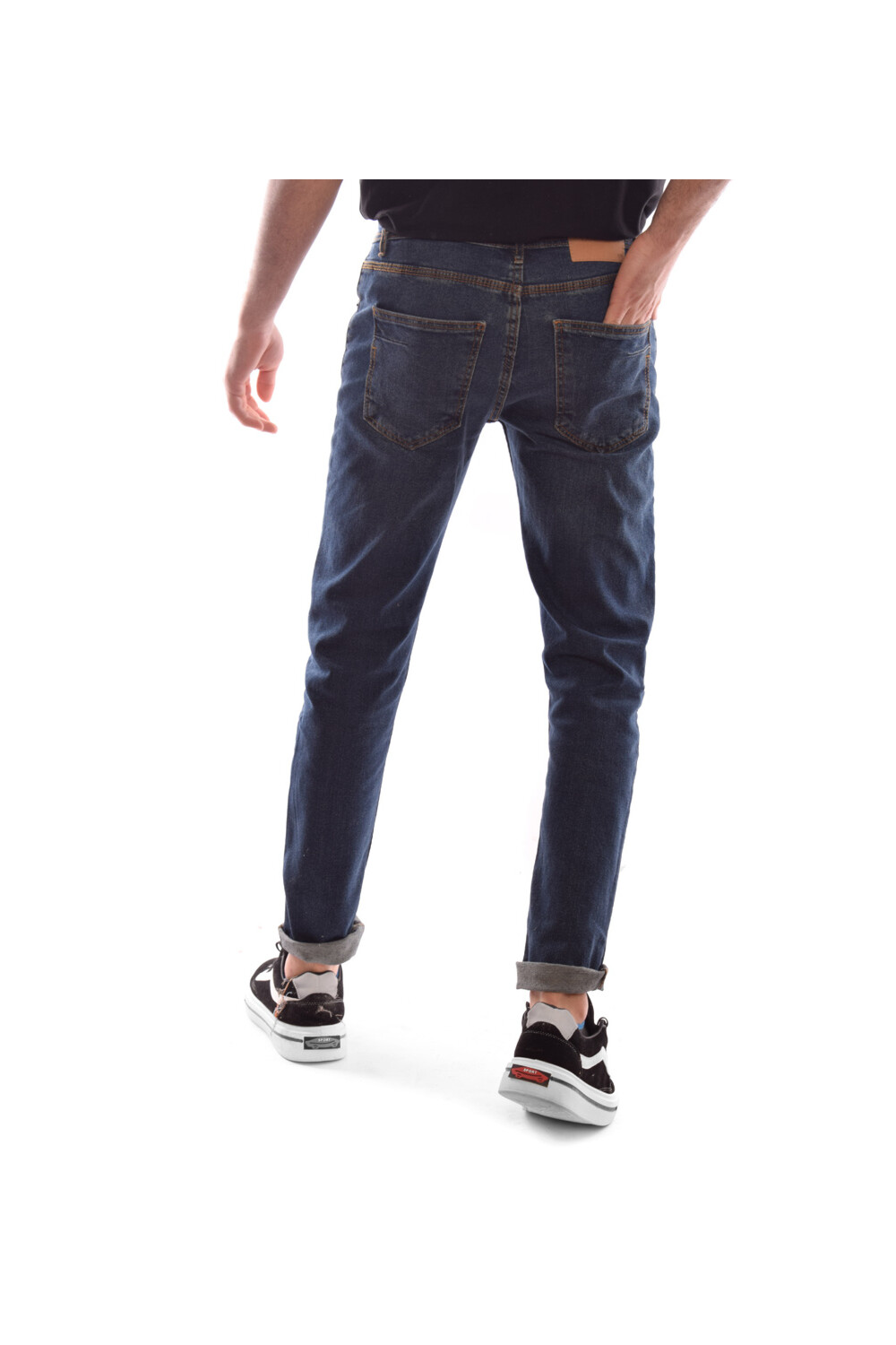Men's Regular Fit Used Jeans Pants With Five Pockets