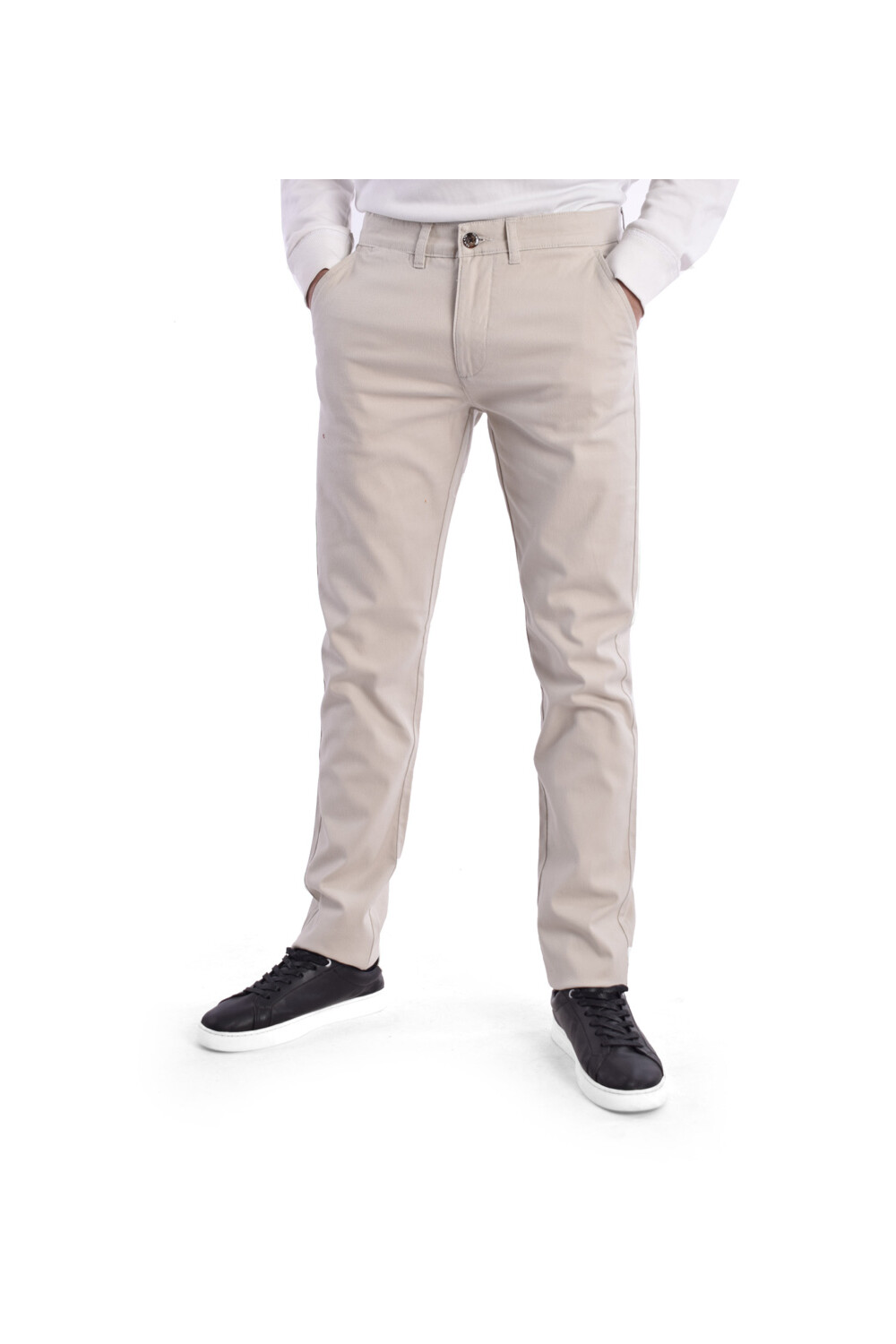 Men's Regular Fit Gabardines Pants With Basic Details
