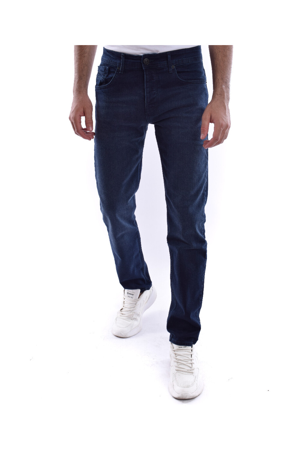 Men's Slim Fit Basic D Blue Five Pockets Jeans Pants