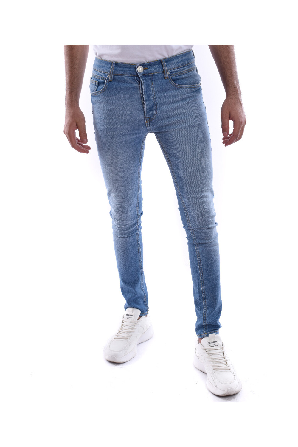 Men's Slim Fit Used With Five Pockets Jeans Pants