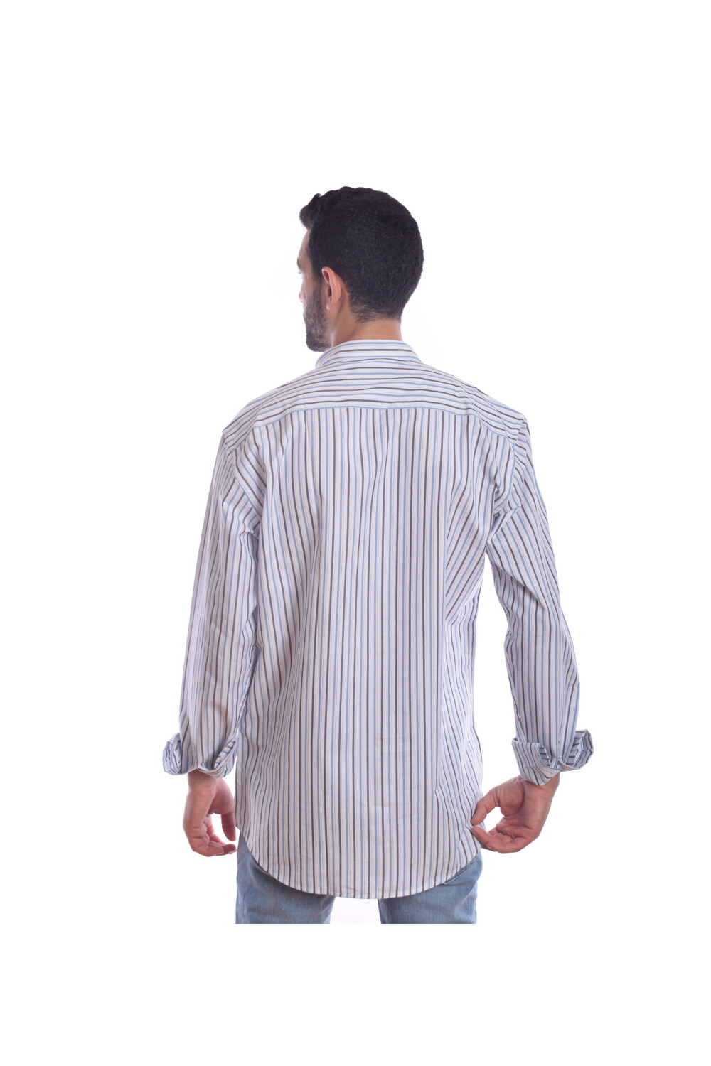 Men's Soft Cotton Regular Fit Long Sleeves Shirt With Striped Details