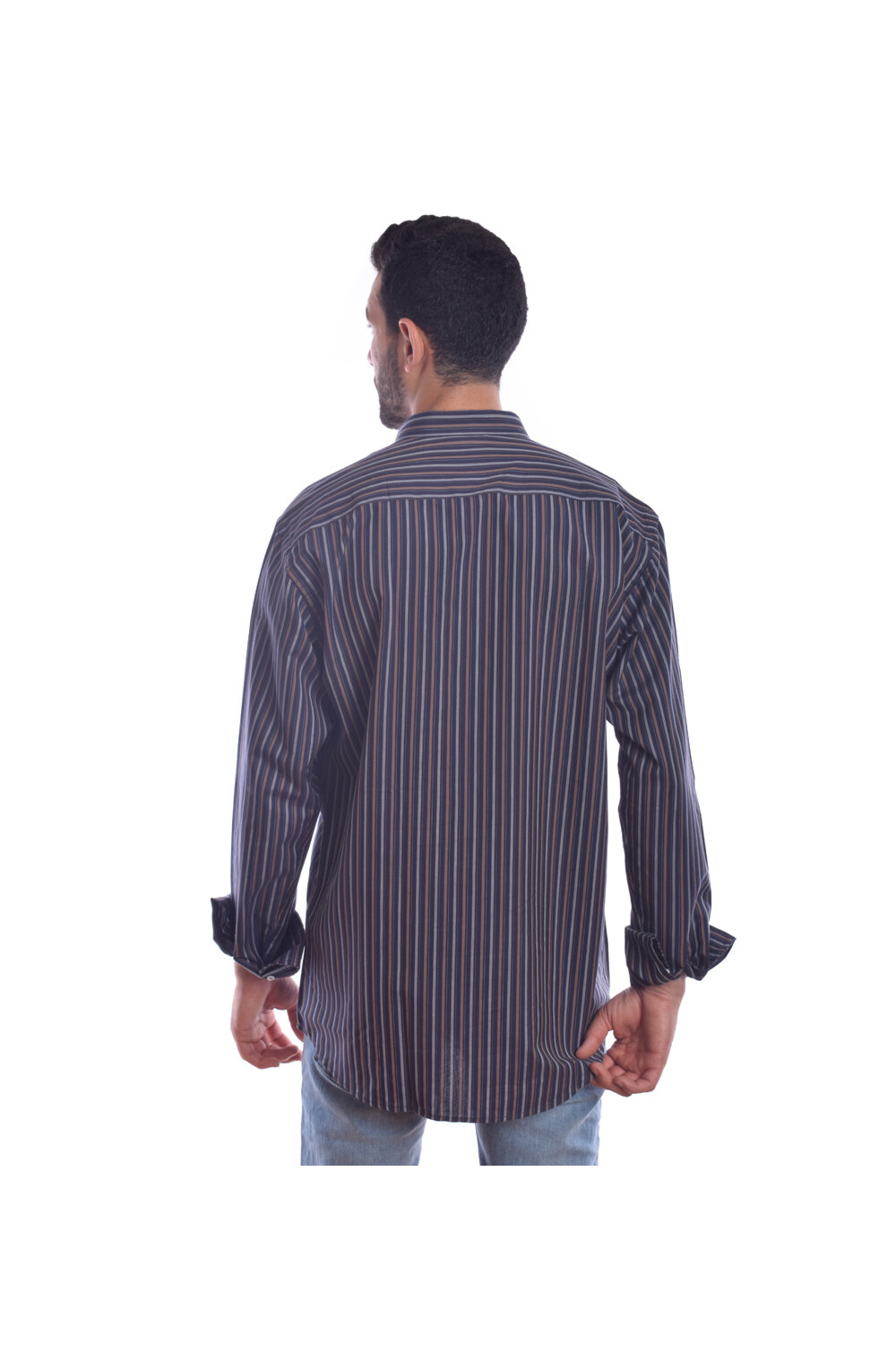 Men's Soft Cotton Regular Fit Long Sleeves Shirt With Striped Details