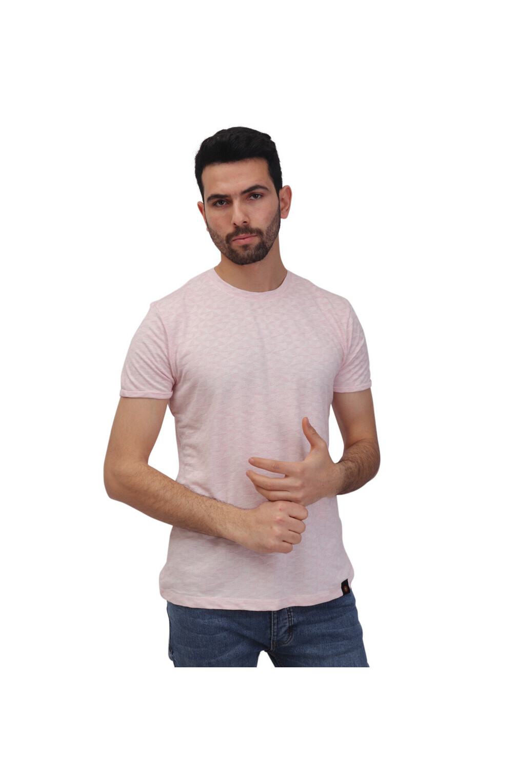 Men's Cotton Unique Pattern Rounded Neck T-shirt