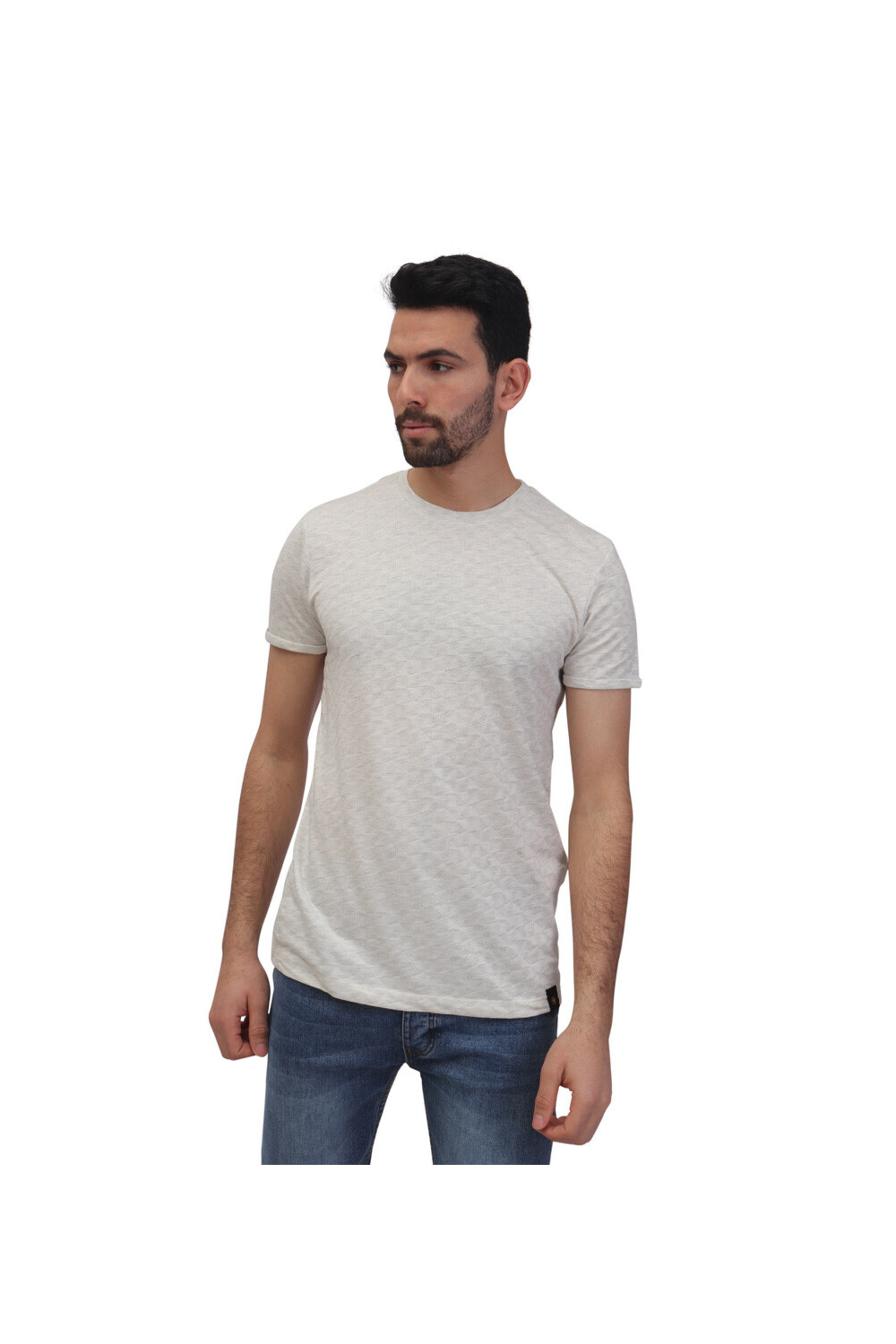 Men's Cotton Unique Pattern Rounded Neck T-shirt