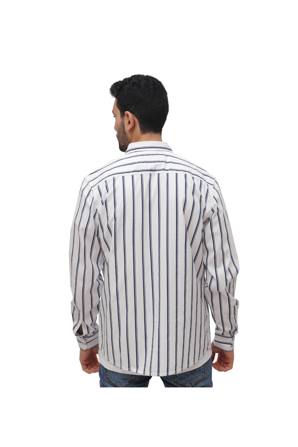 Men's Unique Style Regular Fit Cotton Shirt With Striped Details